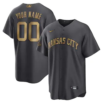 mens nike charcoal kansas city royals 2022 mlb all star gam